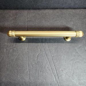 SET of 10 NEW Amerdeco 5 1/2" Cabinet Pulls Brushed Brass Gold Toned